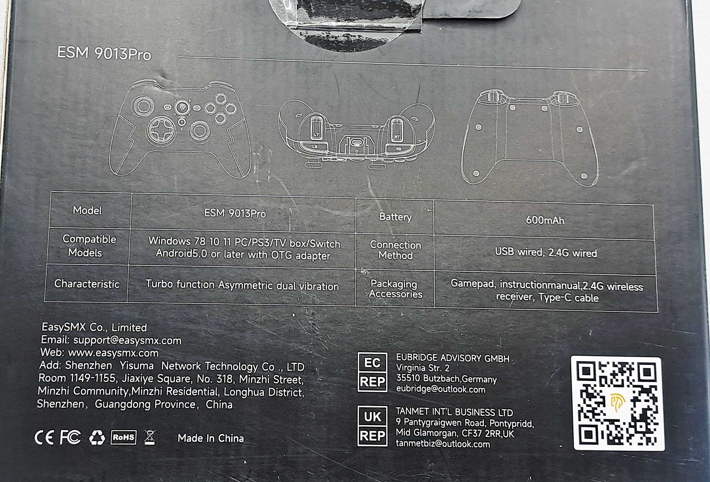 Pad gamingowy Bezprzewodowy WIFI Bluetooth Joystick Turbo