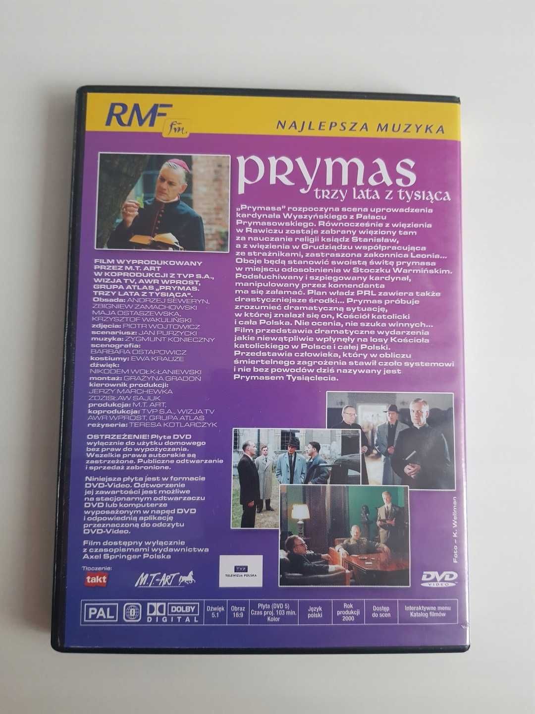 Film DVD Prymas Płyta DVD