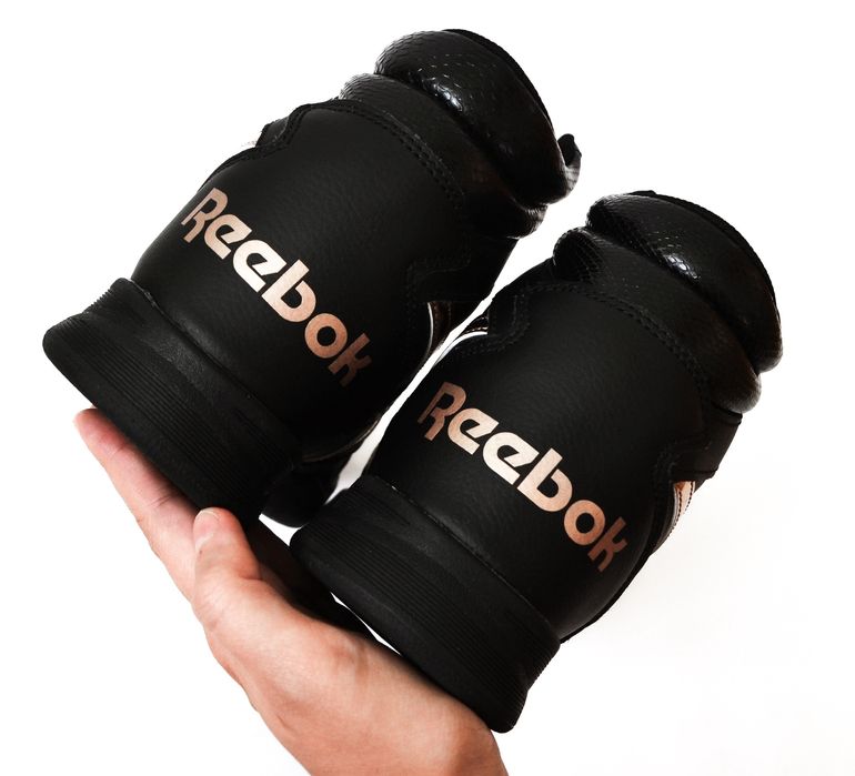 Брендові оригінальні чорні шкіряні черевики снікерси REEBOK 41 (27 см)