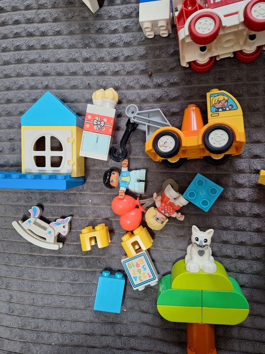 Duży zestaw lego duplo, lego duplo straż pożarna z sygnałem dźwiękowym