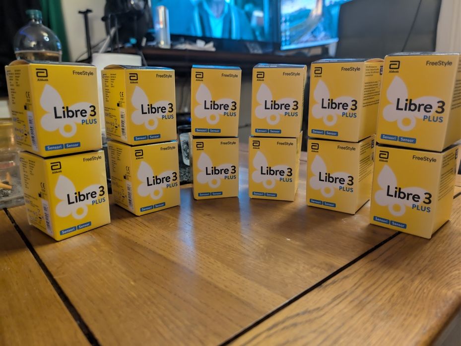 12x Sensor Freestyle Libre 3 PLUS