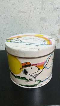 Lata com tampa snoopy original de 1965