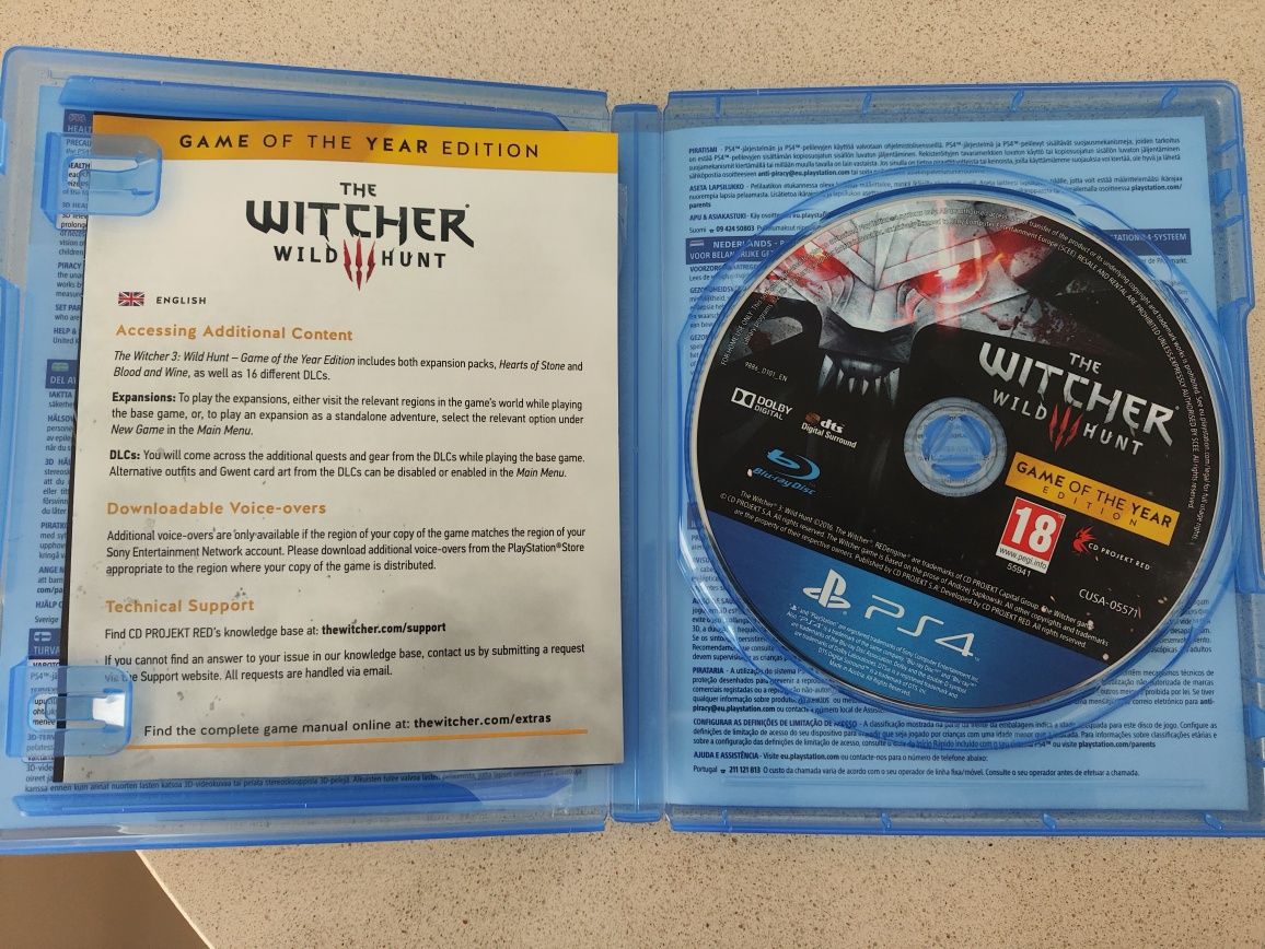 Jogo PS4 The Witcher Wild Hunt Goty