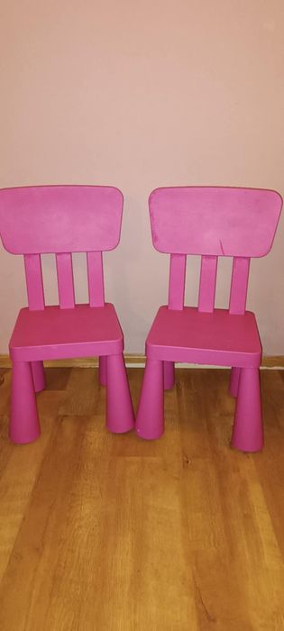 Zestaw Ikea mammut stoł i 2 krzesła