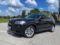 BMW X3 2011 ROK_X DRIVE 184 KM_Xenon,Skóra,Navi,Alu,Automat_Piękny czarny SUV