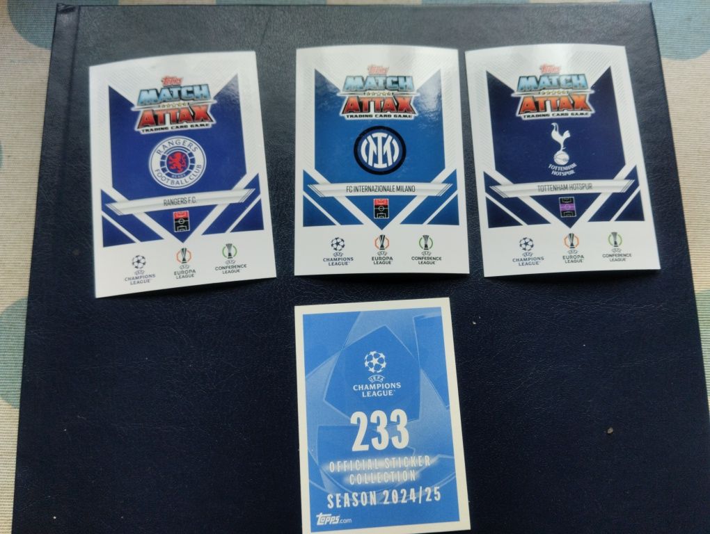 Cartas da Champions prateadas