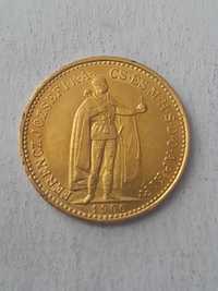 Moneta--10 Koron--1900--złoto