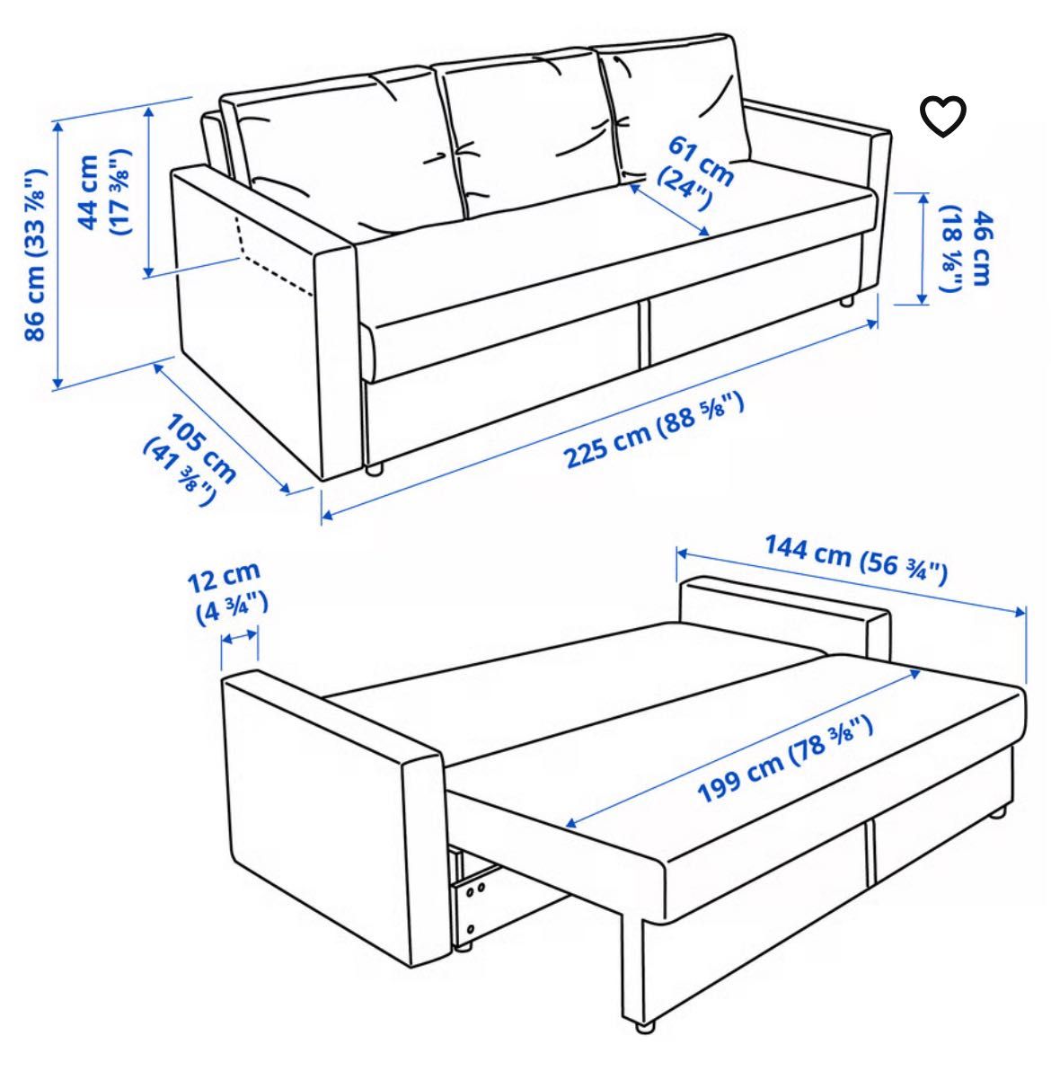 Sofá cama Ikea FRIHETEN