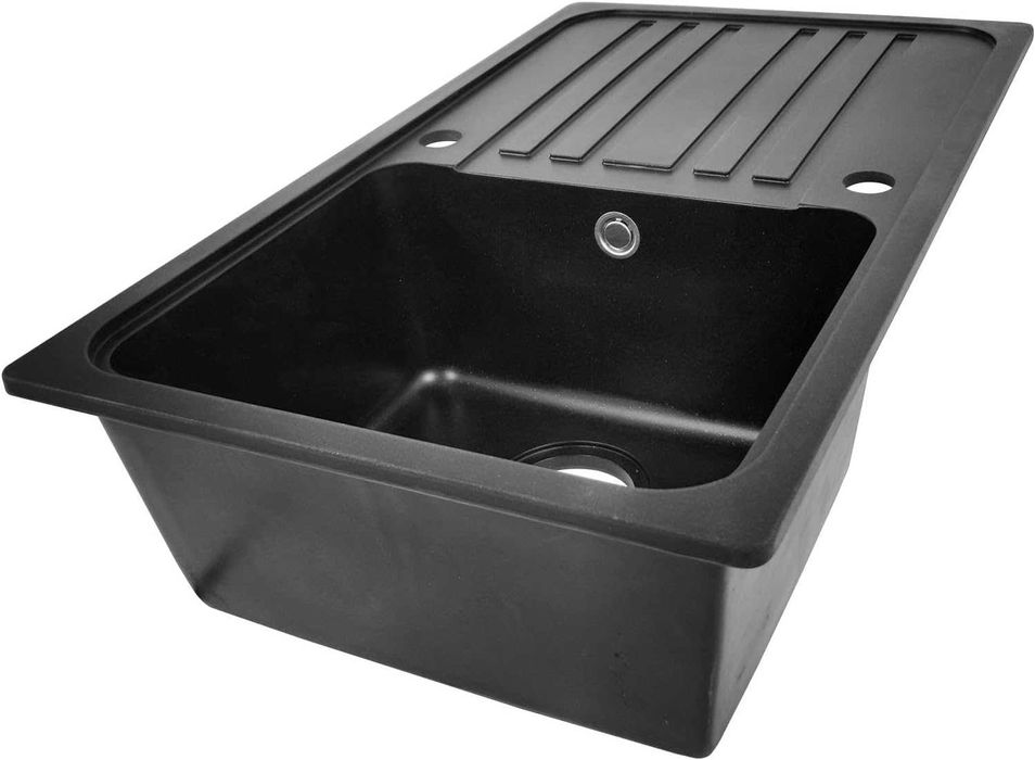 Nowy zlewozmywak / zlew granitowy / kran / AQUAMARIN / ociekacz !K320!