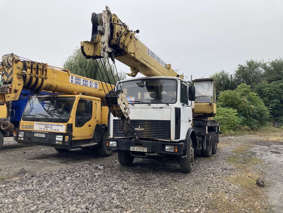 Аренда,услуги автокранів 25-50т. Автовишкі, гідромолот-екскаватор