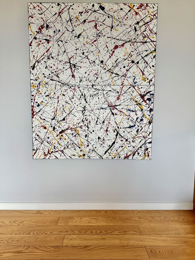 Obraz abstrakcja tryptyk 2x 80x 130cm