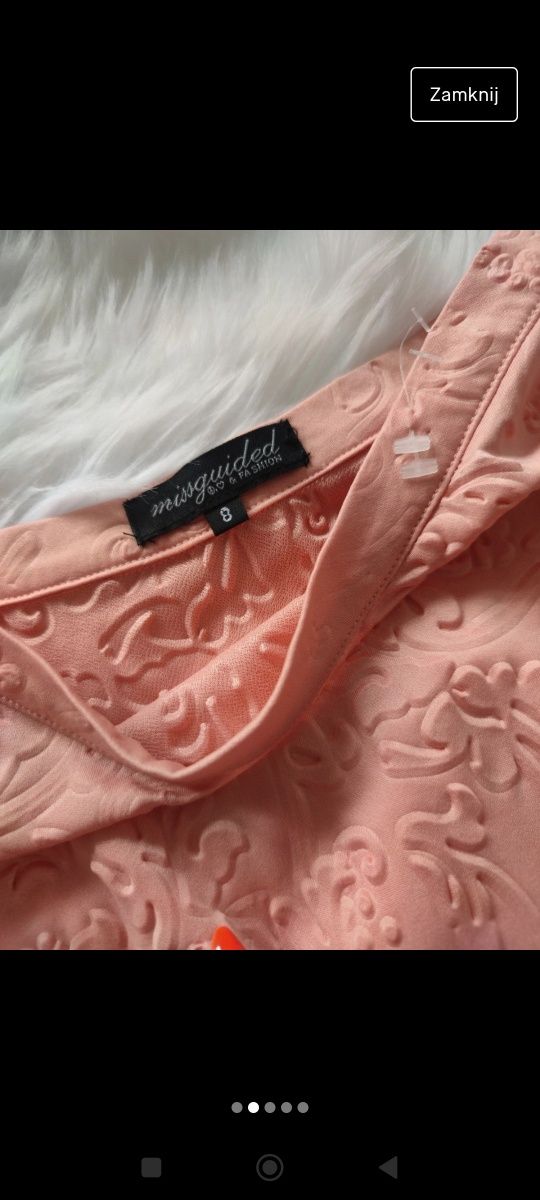 Missguided spódnica Wysoki stan wytlaczana Pastelowy kolor
Rozmiar S