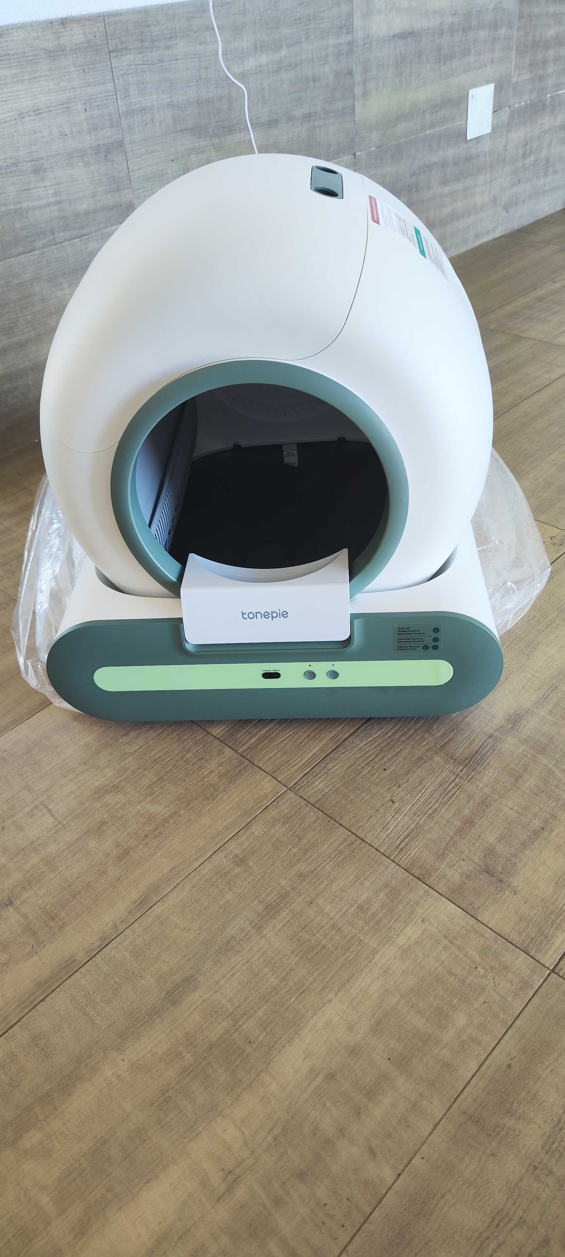 Caixa de Areia Automática para Gatos com Controlo por APP
