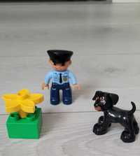 Lego duplo policjant i pies 5678