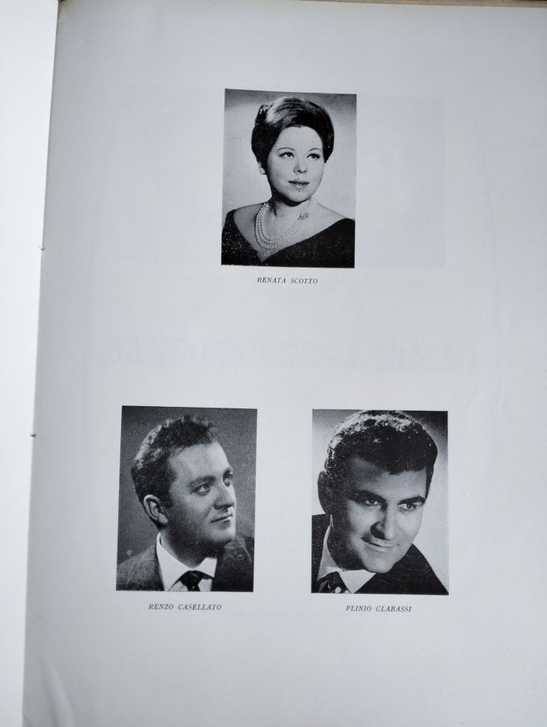 3 antigos programas Teatro Nacional de S. Carlos - Lisboa 1961/1965