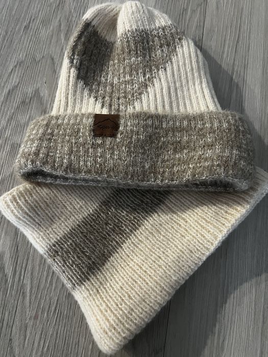 Komplet zimowy czapka i komin damska nowa