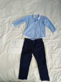 Spodnie i koszula r. 92 - Elegancki komplet