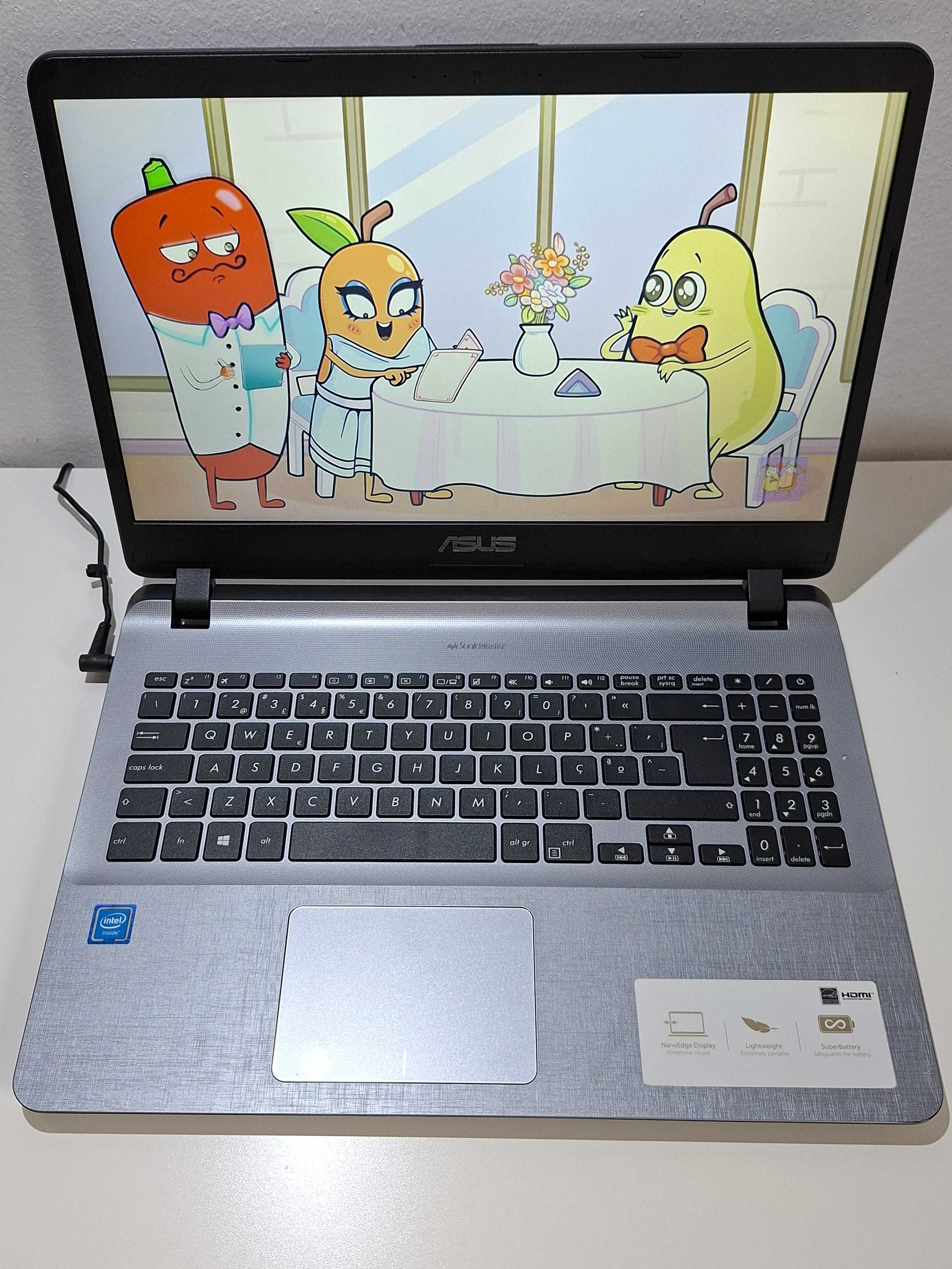 Portátil ASUS | Ecrã  15.6" | HDD 1000 Gigas | DDR4 | NOVO