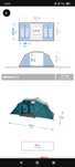Tenda Campismo Decathlon ARPENAZ 4.2 4 pessoas/2 quartos