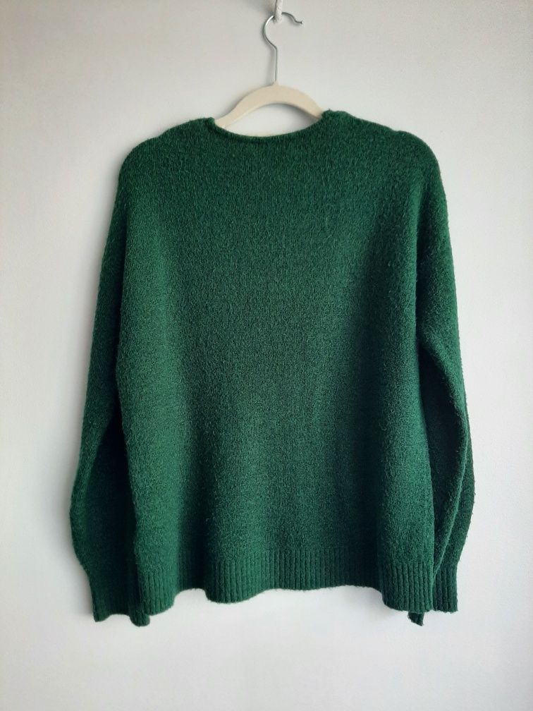 Sweter sweterek butelkowa zieleń H&M XS