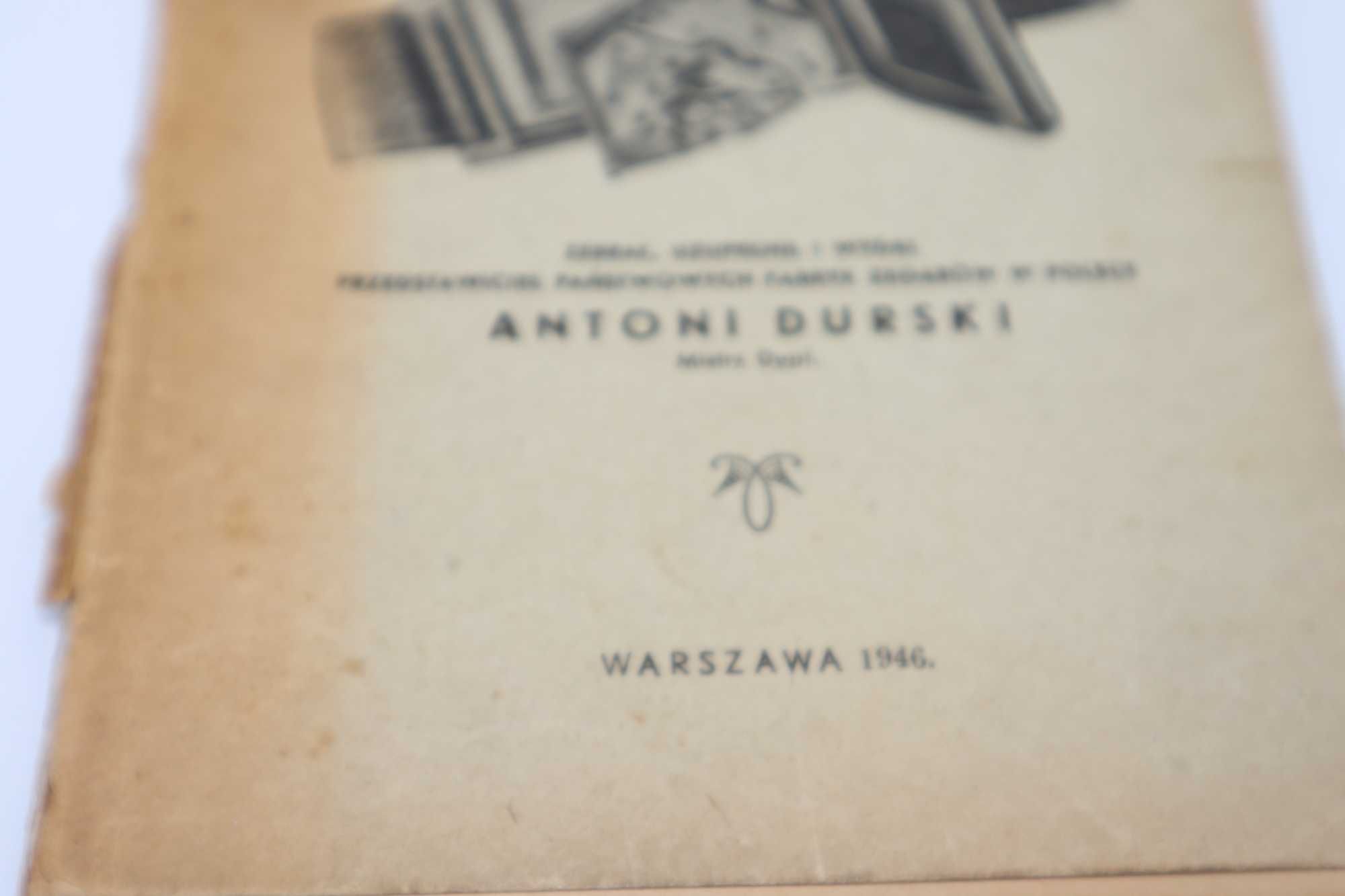 Naprawa zegarka naręcznego Antoni Durski Warszawa 1946 r L