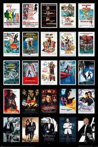 Plakat James Bond - 25 Films A1 Nowe