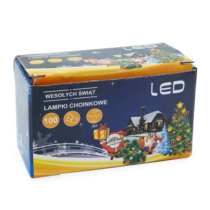 Lampki 100 LED – 8 metrów