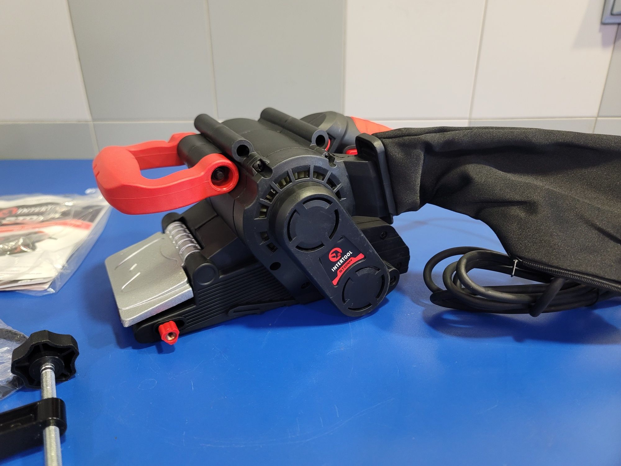 Шлифмашина ленточная Гриндер Storm Intertool WT-0529 36мес Гар. 76×457