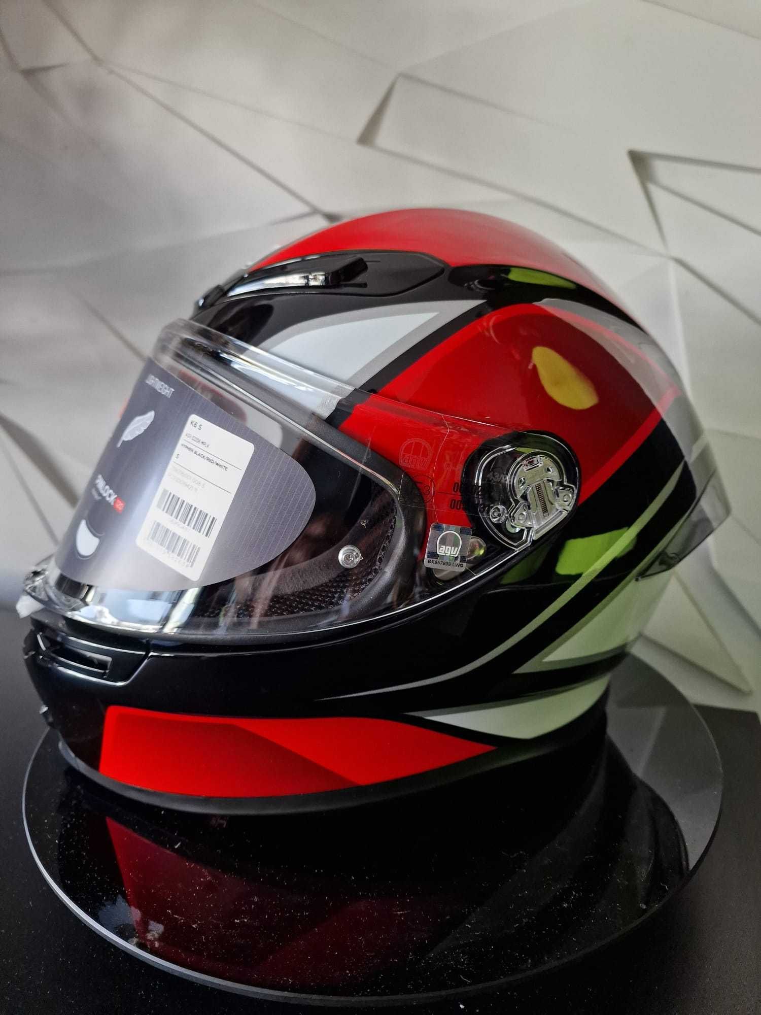 Kask motocyklowy AGV K6 S Hyphen Black/Red/White sklep, GRATISY!