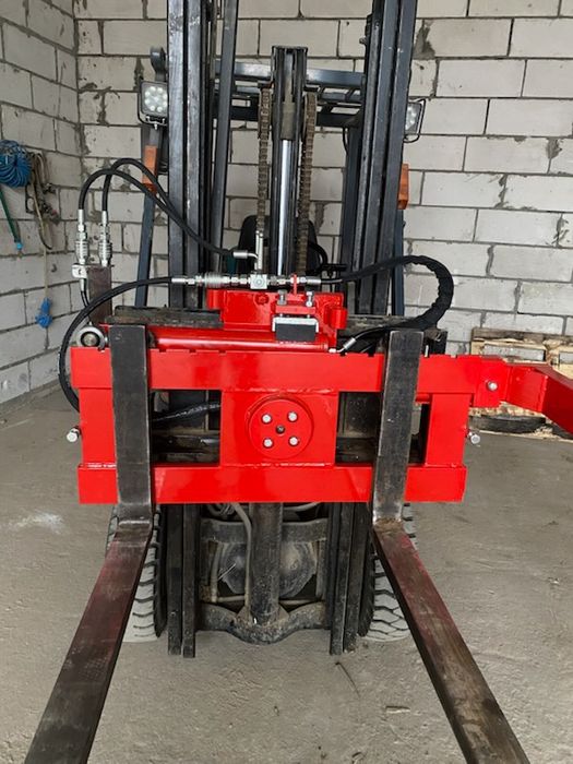 Obrotnica do wózka widłowego MONTAŻ ciągnika  skrzyniopalet wywrotnica