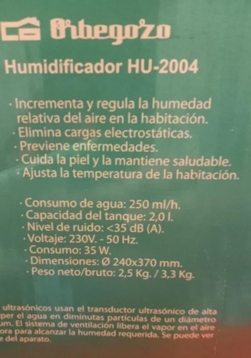 Увлажнитель воздуха Orbegozo