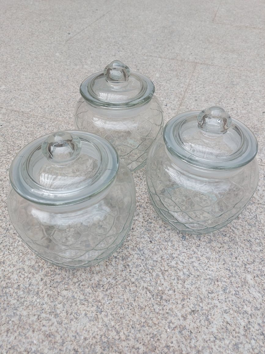3 Frascos de Vidro (ou avulso)