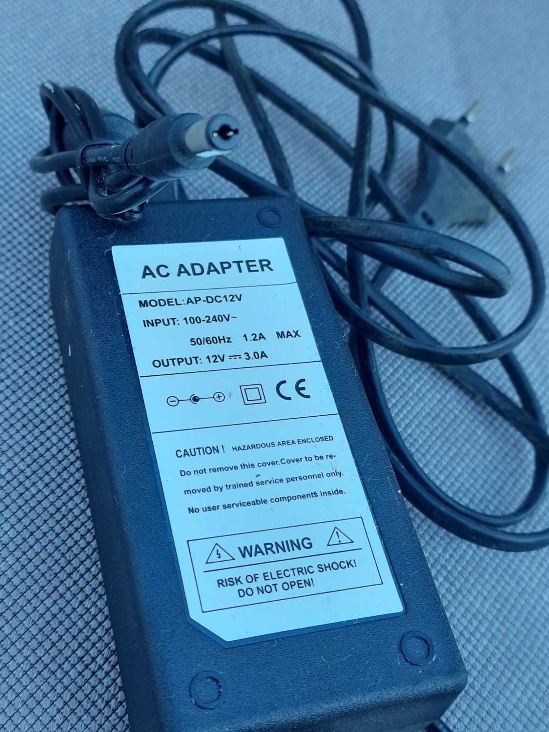 Блок питания 12V 3.0A./К телевизору/монитору/1,2А max./живлення