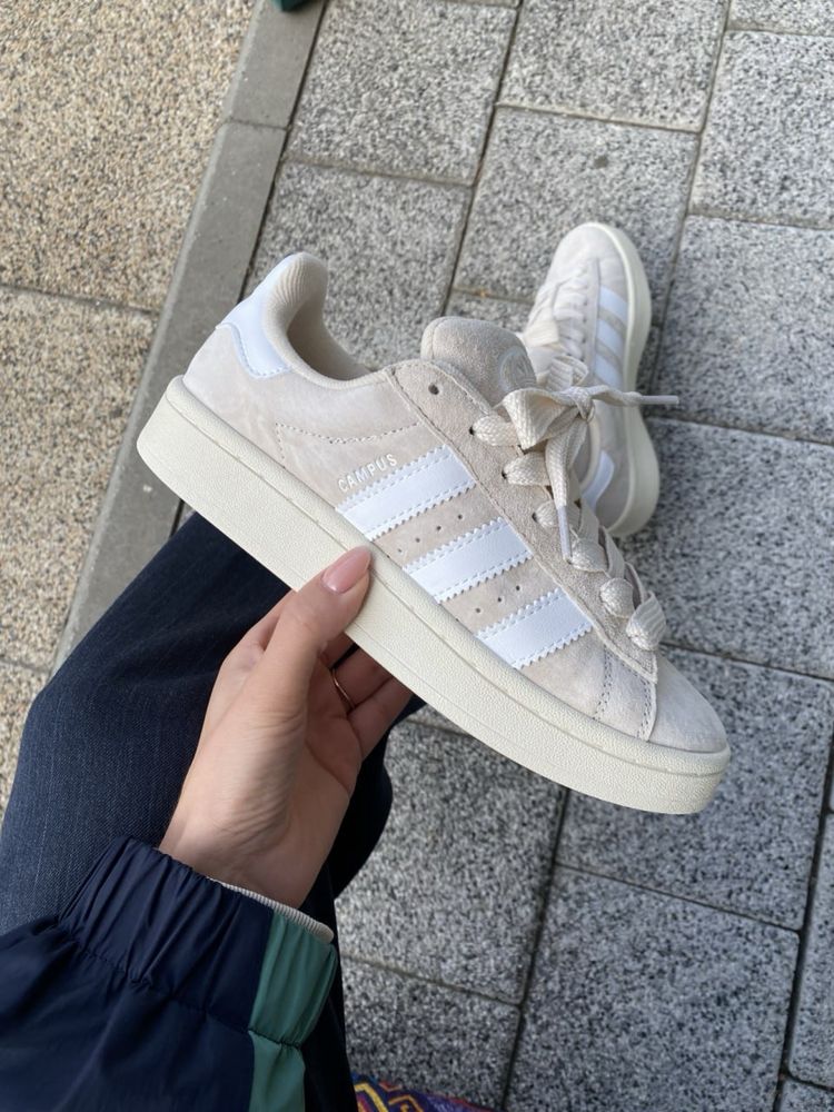 БЕЗ ПЕРЕДОПЛАТИ‼️Жіночі кросівки Adidas campus 00s beige бежеві кампус