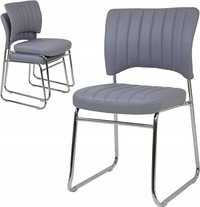 Krzesła nowoczesne szare 4X ALBATROS REMO