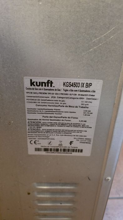 Fogão com Forno a gás
