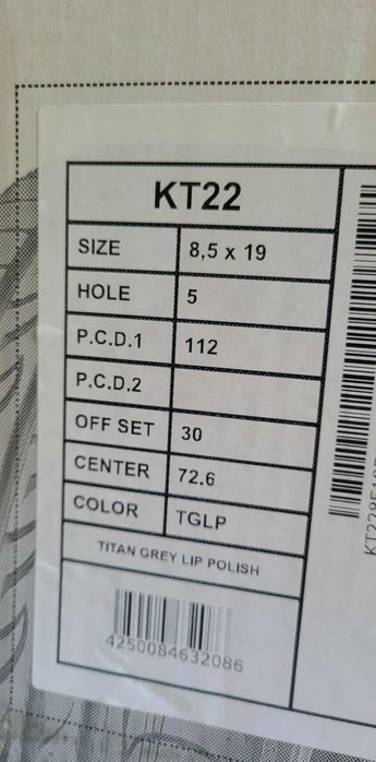 Keskin KT22 19" 5x112 Mozliwa Zamiana