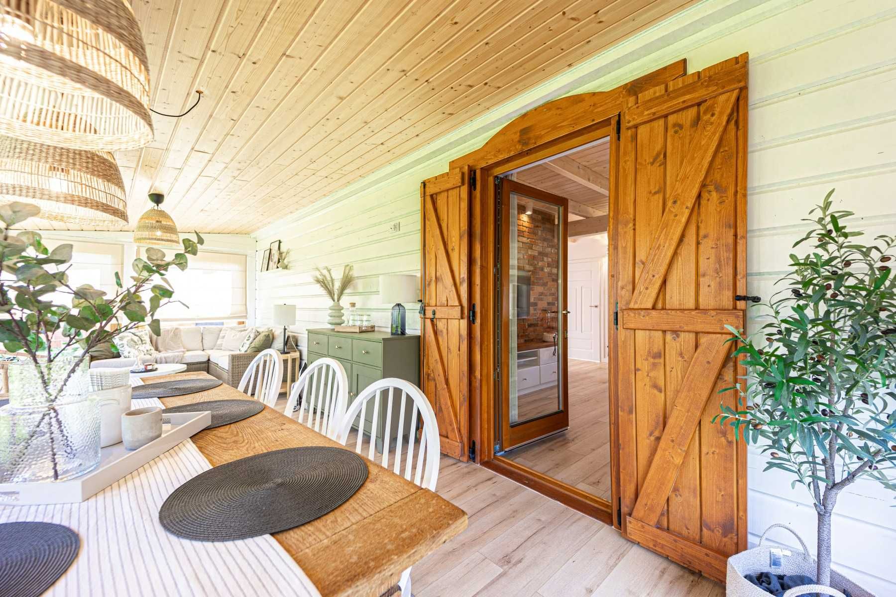 Dom całoroczny Mazury Sauna Balia Staw Ostróda Uroczysko Lubajny