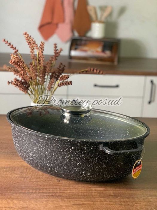 Набір каструль Edenberg 6 предметів з мармуровим антипригарним покритт