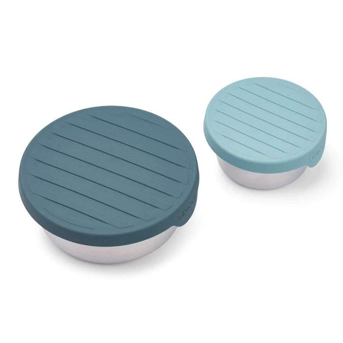 Liewood Набір формочок контейнери для снеків Fiby Sea Blue Whale blue