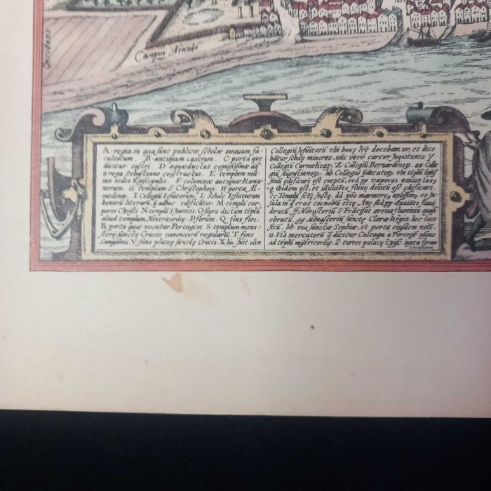 Mapa antigo de Coimbra