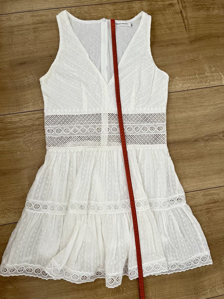 Przepiękna biała letnia sukienka 100% bawełna