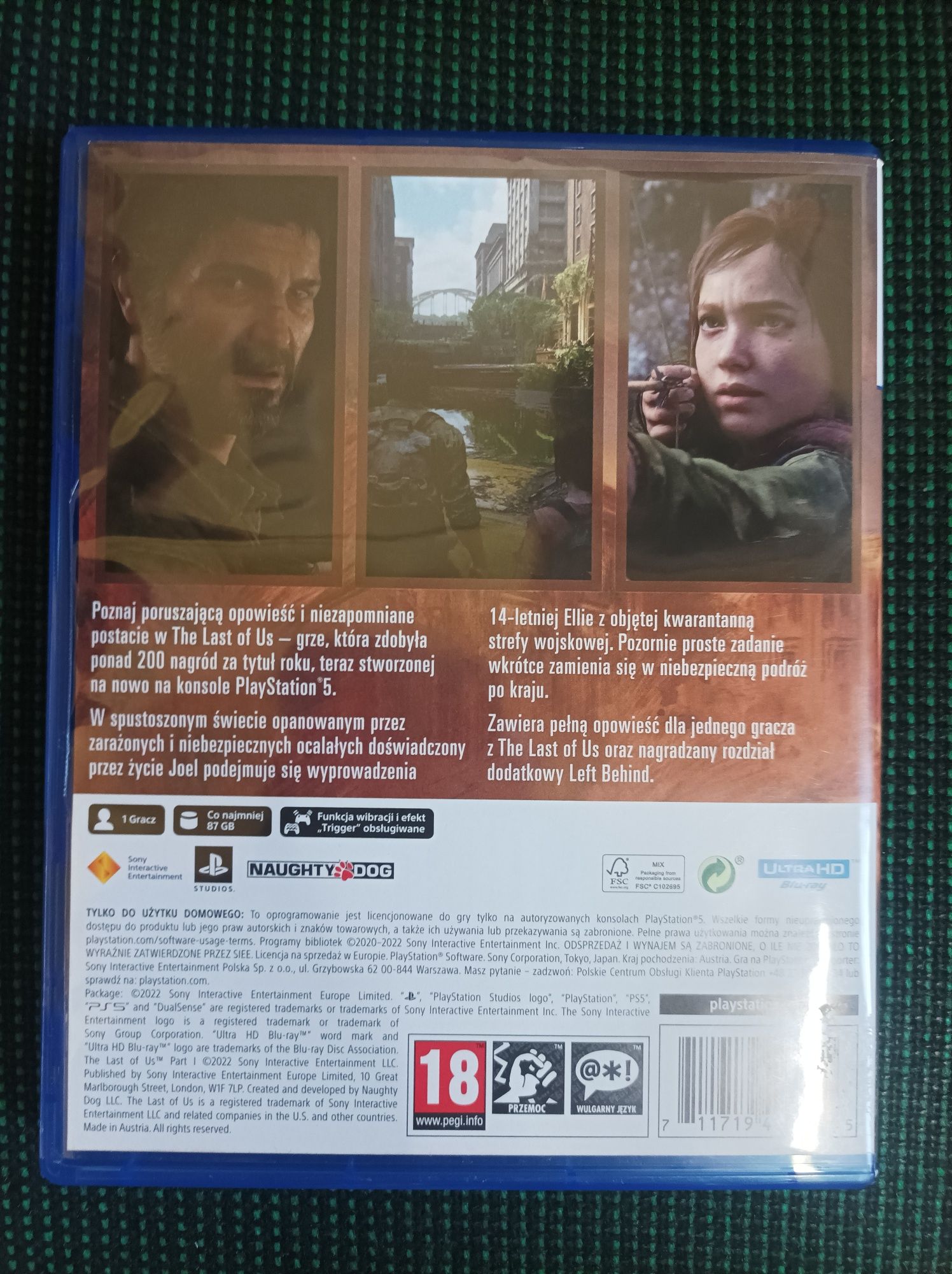 Gra the last of us part 1 I remake ps5 pl