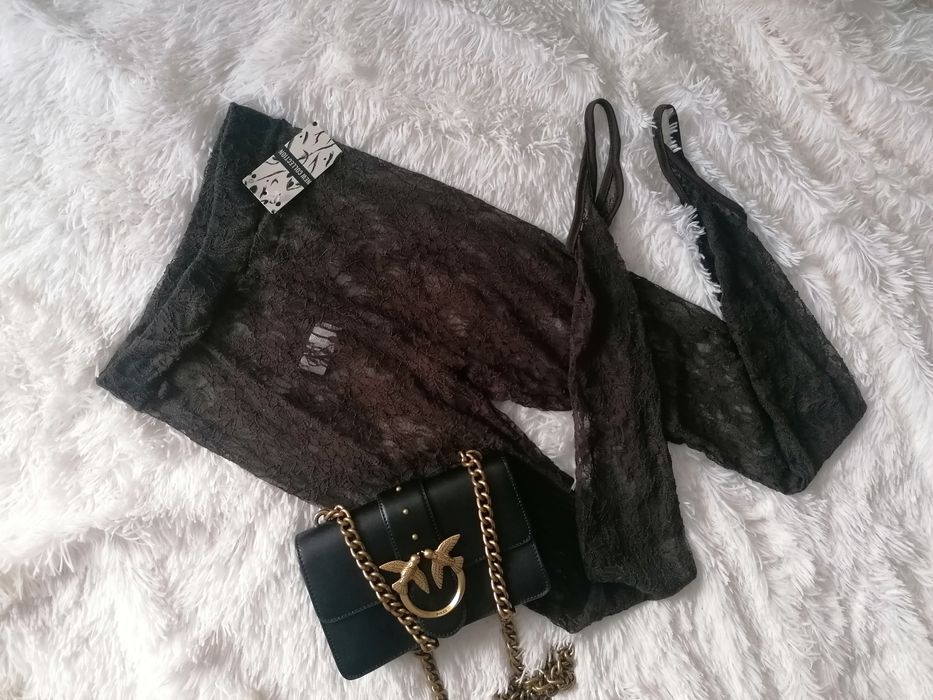 Legginsy koronka wyszczuplające rozmiar uni