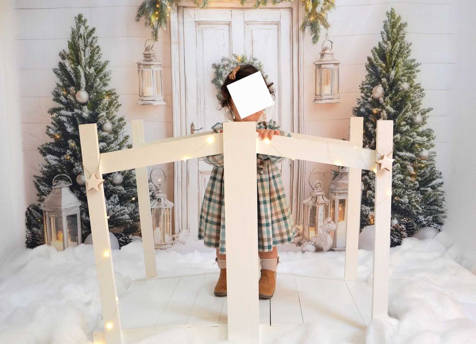 Ponte de madeira para cenário fotográfico