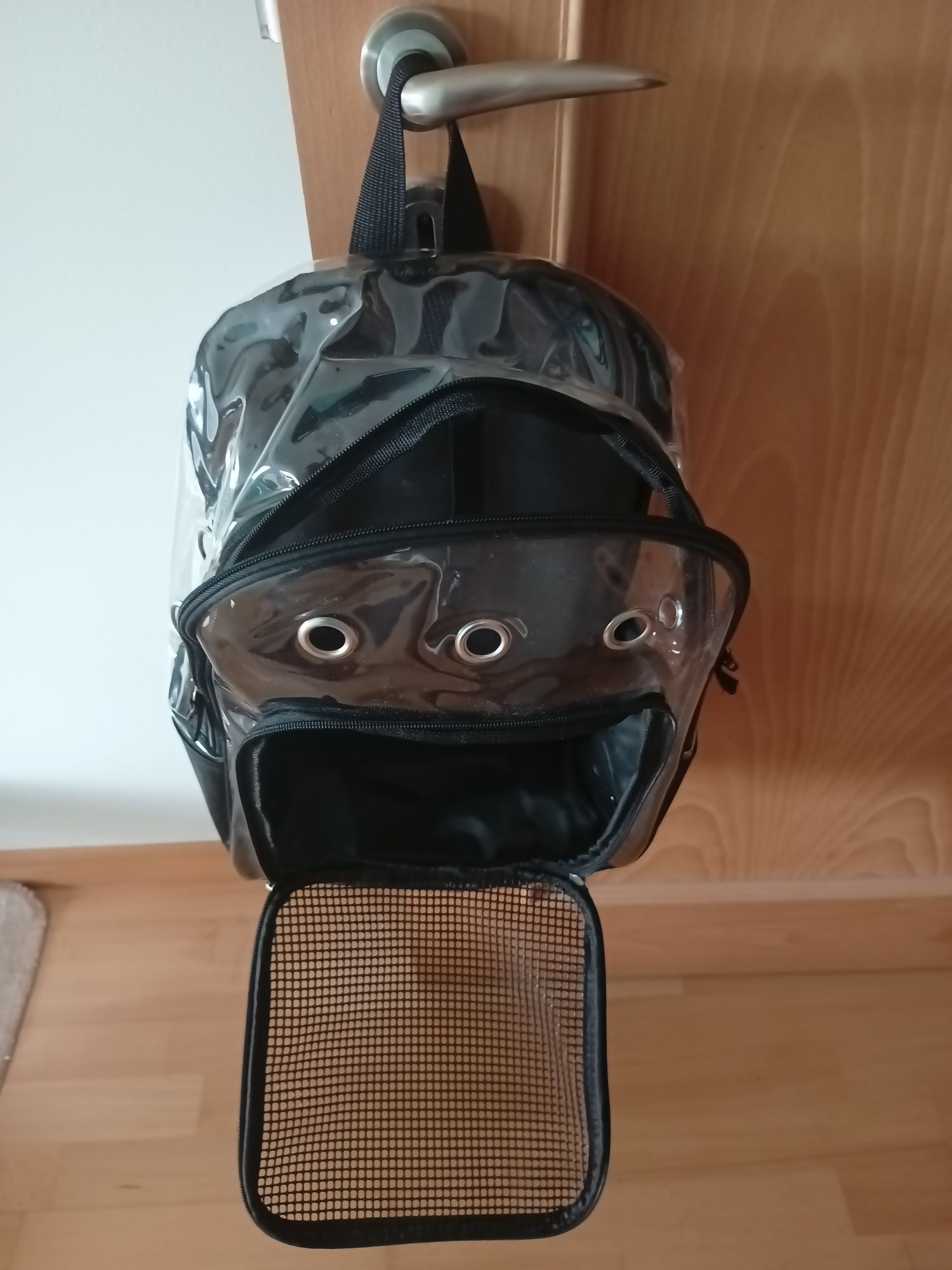 Mochila gato ou cão porte pequenino (NOVA)