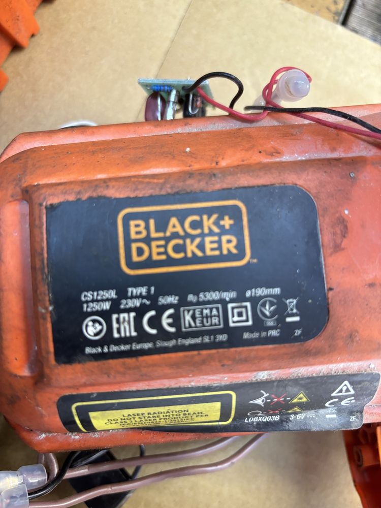 Black Decker CS1250L Cześci