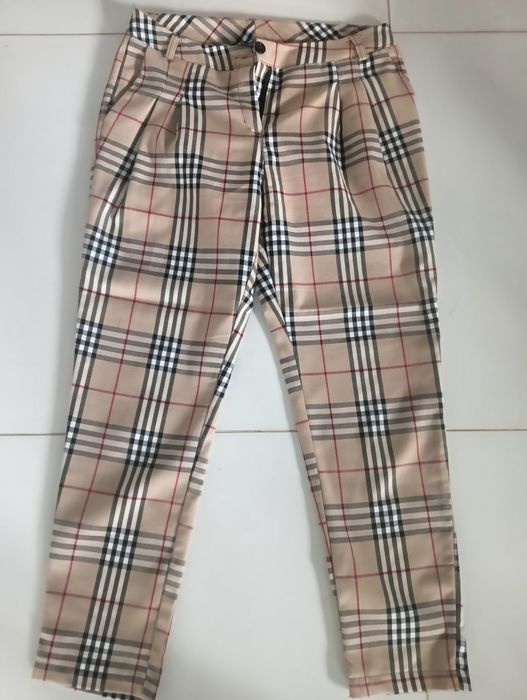 Spodnie damskie krata r.L cena 50 zl