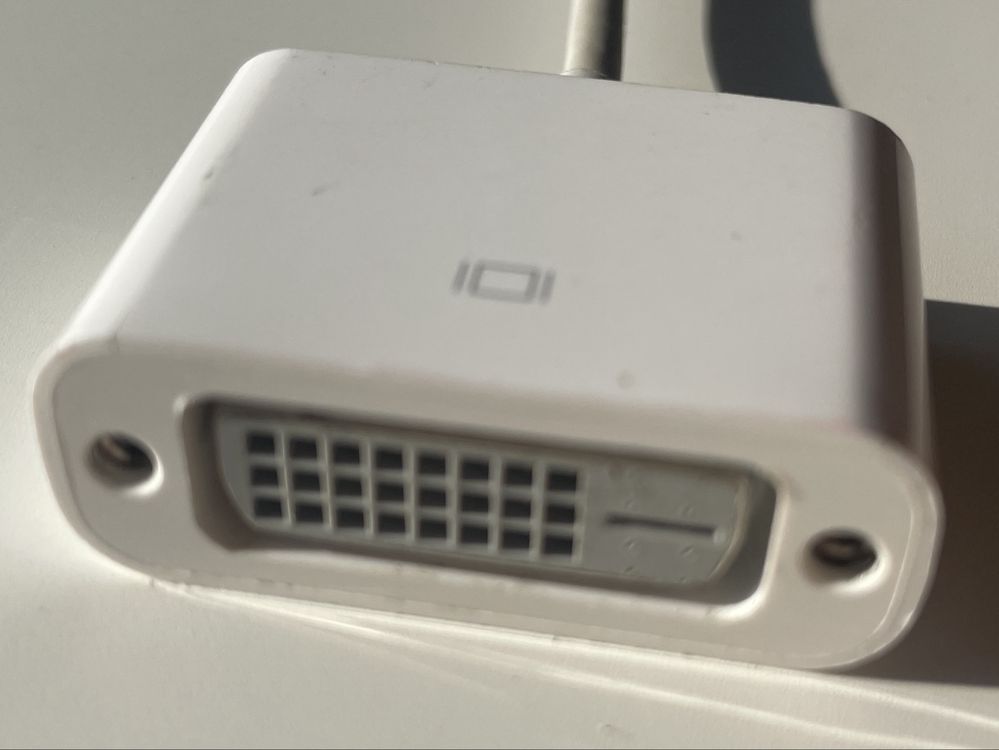 Oryginalny kabel Apple HDMI - DVI-D 0.15m biały (MJVU2ZM/A)