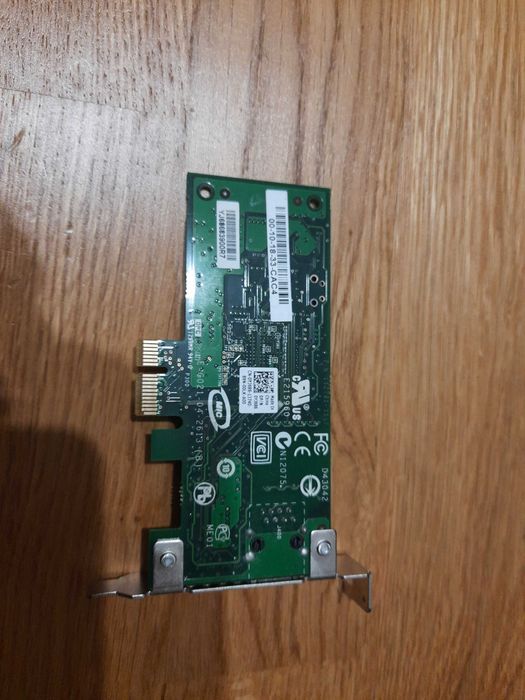 Низкопрофильная сетевая карта PCI-Express 1x 1Gbit в компактный SFF ПК